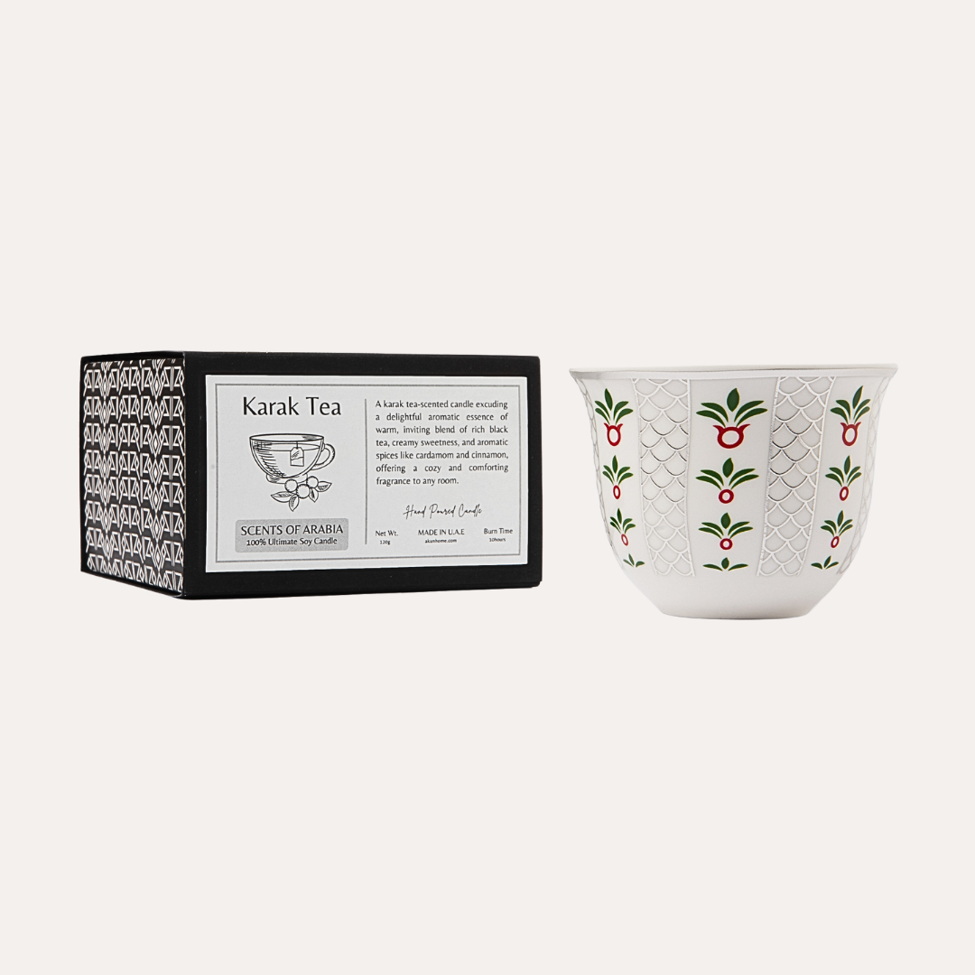 Karak Tea Scented Candle - Silver