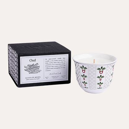 Oud Scented Candle - Silver