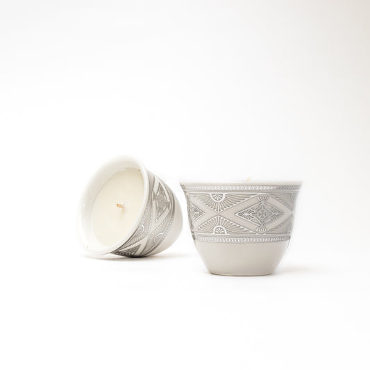 AKUN Scented Candle in Silver - Set 2