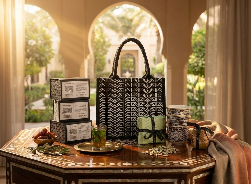 AKUN luxury gifting collection featuring scented candles inspired by Arab